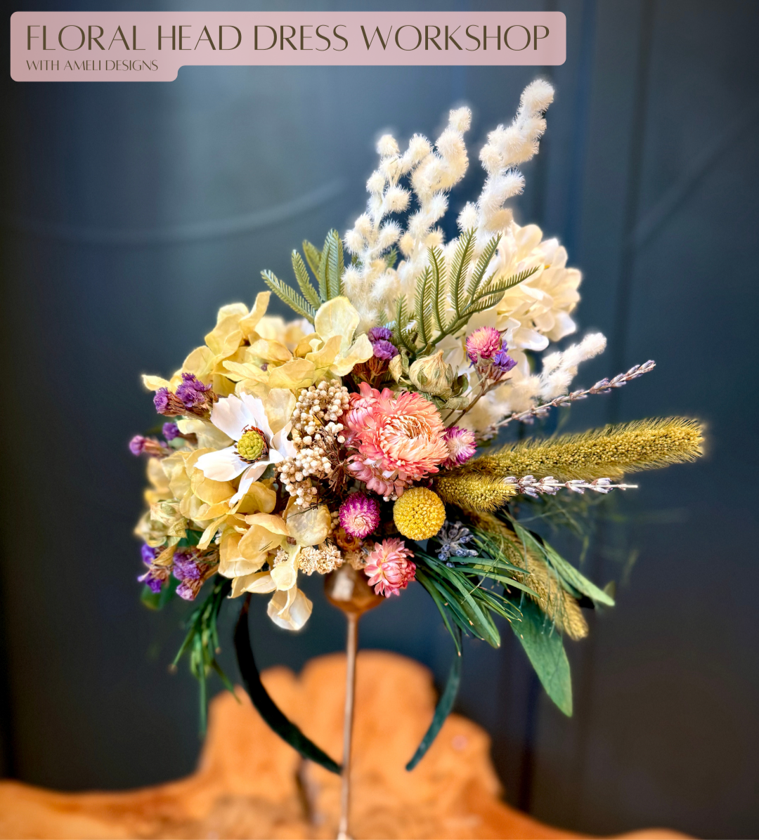 Head Dress Floral Workshop- Private Event 2.7