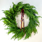 XL Real Touch Modern Bell Wreath 27"