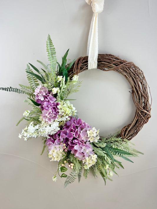 Hydrangea-Liliac Wreath